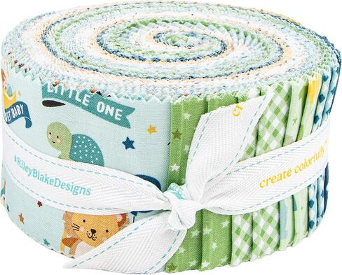 Lori Whitlock Baby Boy Rolie Polie 40 2.5-inch Strips Jelly Roll Riley Blake Designs RP-16760-40 in Saudi Arabia