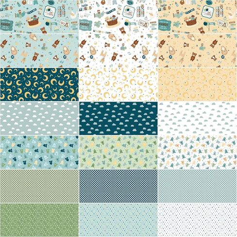 Lori Whitlock Baby Boy Rolie Polie 40 2.5-inch Strips Jelly Roll Riley Blake Designs RP-16760-40 in Saudi Arabia