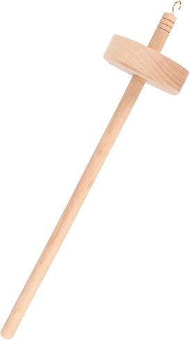 Yarn Spindle, Beech Wood Craft Tool for Knitting Weaving with DIY Notch for Holding Yarn, Ideal for Home Use in Saudi Arabia
