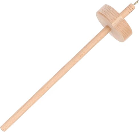 Yarn Spindle, Beech Wood Craft Tool for Knitting Weaving with DIY Notch for Holding Yarn, Ideal for Home Use in Saudi Arabia