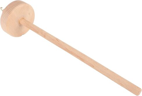 Yarn Spindle, Beech Wood Craft Tool for Knitting Weaving with DIY Notch for Holding Yarn, Ideal for Home Use in Saudi Arabia