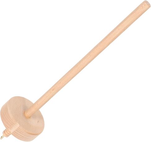 Yarn Spindle, Beech Wood Craft Tool for Knitting Weaving with DIY Notch for Holding Yarn, Ideal for Home Use in Saudi Arabia
