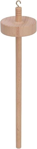 TIKATARER Wooden Drop Spindle, Top Whorl Spinning Wheel, Hand Carved Beechwood Yarn with Notch, Ideal for Knitting, Crocheting & Beginners, 32.5cm in Saudi Arabia