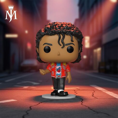 فانكو بوب! الصخور: مايكل جاكسون - Beat It - مجسم من الفينيل قابل للتجميع - فكرة هدية - بضائع رسمية - ألعاب للأطفال والكبار - عشاق الموسيقى - مجسم نموذجي لهواة الجمع in Kuwait
