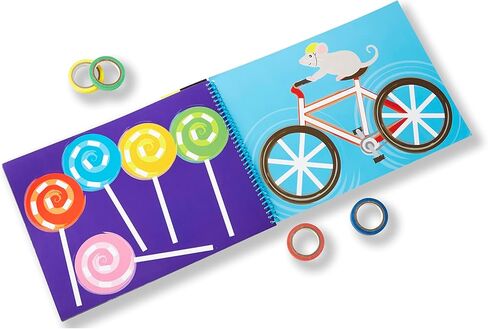 Melissa & Doug Tape Activity Book: 4 Rolls of Easy-Tear Tape and 20 Reusable Scenes in Saudi Arabia