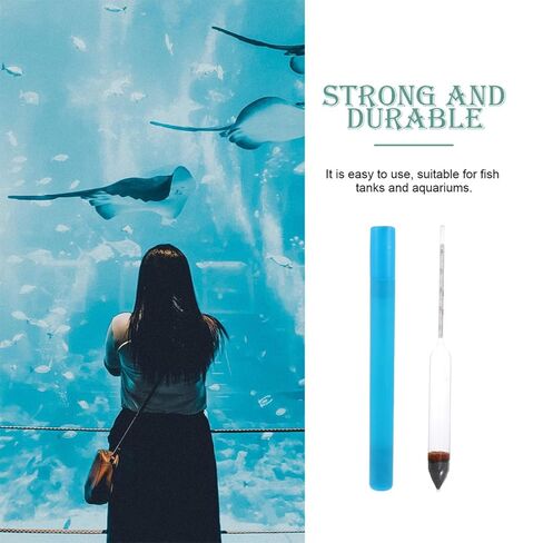 MERRYHAPY 2Pcs Aquarium Hydrometer Salinity Meter for Saltwater Fish Tanks, Sea Water Density Tester with Accurate Salinity Measurement, Aquarium Accessories for Marine and Freshwater Use in Saudi Arabia