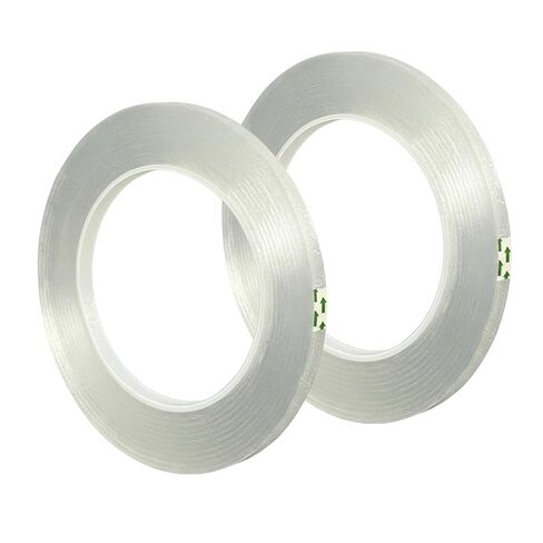 Clear Floral Tape, Waterproof Floral Tape 1/4 inches Wide Floral Vase Tape for Flower Bouquets and Flower Supplies Craft 2 Rolls Clear Florist Tape for Wrapping, Corsages, DIY Crafts (216Ft Per Roll) in Kuwait