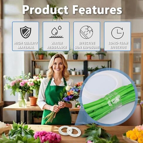 Clear Floral Tape, Waterproof Floral Tape 1/4 inches Wide Floral Vase Tape for Flower Bouquets and Flower Supplies Craft 2 Rolls Clear Florist Tape for Wrapping, Corsages, DIY Crafts (216Ft Per Roll) in Kuwait