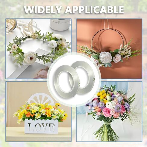 Clear Floral Tape, Waterproof Floral Tape 1/4 inches Wide Floral Vase Tape for Flower Bouquets and Flower Supplies Craft 2 Rolls Clear Florist Tape for Wrapping, Corsages, DIY Crafts (216Ft Per Roll) in Kuwait