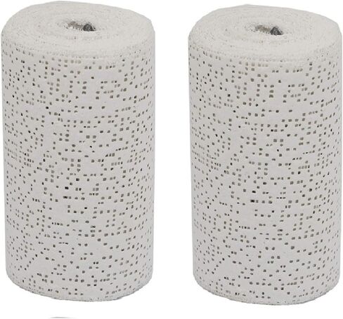 2 Pack 6 inch x 15 feet (Total 30ft Long) White Plaster Cloth Gauze Bandages Rolls for Art Project, Belly Cast, Mask Making, Sculptures, Body Casts, Craft Projects, Scenery Construction in Saudi Arabia