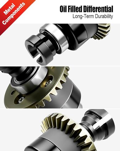 مجموعة تفاضلية مملوءة بالزيت 30T 0.8Mod، زيت 3000cSt، متوافقة مع GROM، ARA311177V2، ترقية استبدال السيارة الأمامية والخلفية (قطعتان) in Kuwait