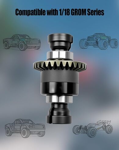 مجموعة تفاضلية مملوءة بالزيت 30T 0.8Mod، زيت 3000cSt، متوافقة مع GROM، ARA311177V2، ترقية استبدال السيارة الأمامية والخلفية (قطعتان) in Kuwait