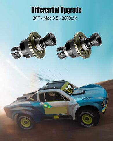مجموعة تفاضلية مملوءة بالزيت 30T 0.8Mod، زيت 3000cSt، متوافقة مع GROM، ARA311177V2، ترقية استبدال السيارة الأمامية والخلفية (قطعتان) in Kuwait