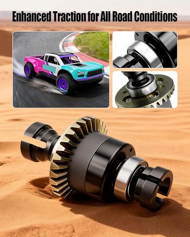 مجموعة تفاضلية مملوءة بالزيت 30T 0.8Mod، زيت 3000cSt، متوافقة مع GROM، ARA311177V2، ترقية استبدال السيارة الأمامية والخلفية (قطعتان) in Kuwait