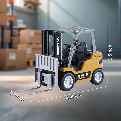 GRANTLEY Remote Control RC Forklift Cranes, Engineering Vehicle Fork Truck, 2 in 1 Transform Lift Fork & Hook, w/Boxes/Sound and Light, Forklift Toy RC Construction Vehicles Toy Gift for Kids in Saudi Arabia