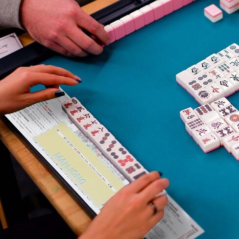 Soulchen 4 Pcs Mahjong Line Finder Card Guide Colorful Line Reader Cards for Game Night Competition Parties Mahjong Lover Gifts Accessories for Beginners(Light Color,Style 1) in Kuwait