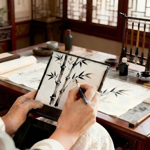 لوحة رسم مائية قماشية سحرية محمولة، مجموعة تأمل صغيرة للرسم والتنفس مع فرشاة، هدايا مريحة للفنانين in Kuwait