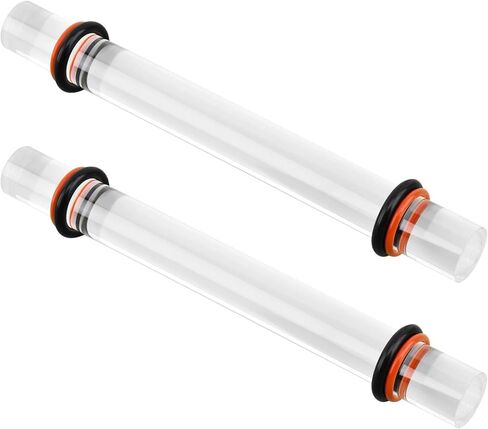 أدوات أسطوانة طين البوليمر، قطعتان من شوبك الطين، دبوس أكريليك مع حلقات سمك، أسطوانة أكريليك، لوازم أسطوانة شفافة لتشكيل نماذج صناعة الفخار بنفسك (19.5 × 2 سم) in Kuwait