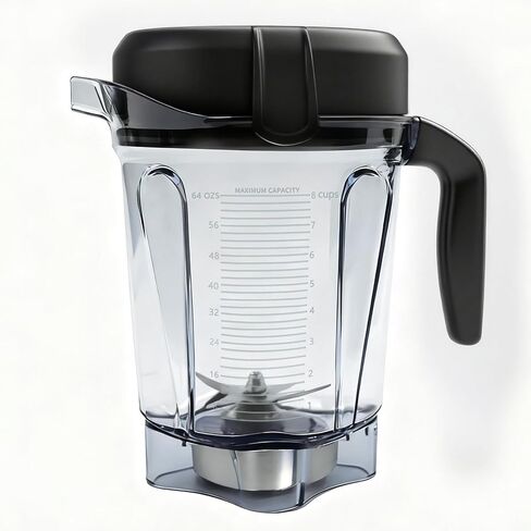 إبريق خلاط منخفض الحجم سعة 64 أونصة متوافق مع Vitamix 5200/7500/5000/6300/750/E310/VM0102/VM0103/VM0197 - كوب وعاء حاوية خالٍ من مادة BPA للسلسلة الكلاسيكية والمستكشفة وما إلى ذلك in Kuwait