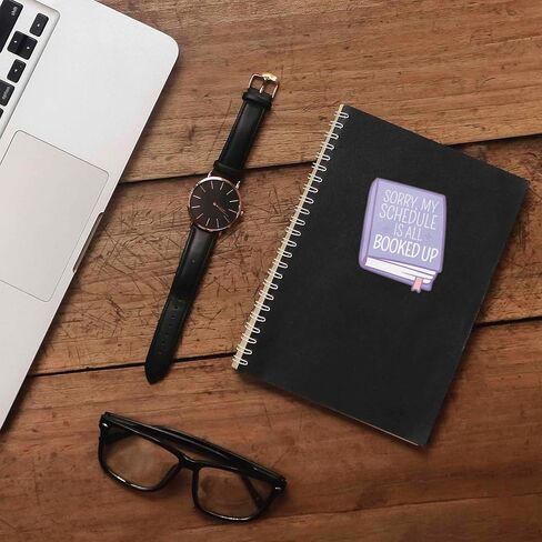 ملصق آسف جدولي محجوز بالكامل لزجاجة المياه أو الكمبيوتر المحمول - ملصق BookTok Kindle المضحك لمحبي القراءة - هدية أدبية لديدان الكتب in Saudi Arabia