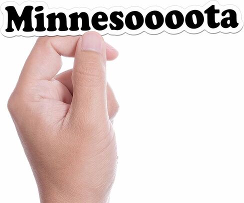 Minnesota Sticker for Hydroflask Water Bottle - Funny Midwest Decals for Laptop - Midwestern Accent Minneapolis St. Paul Duluth Gift in Saudi Arabia