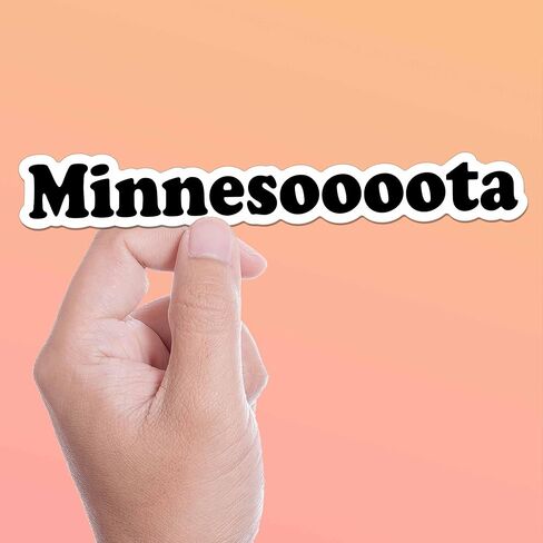 Minnesota Sticker for Hydroflask Water Bottle - Funny Midwest Decals for Laptop - Midwestern Accent Minneapolis St. Paul Duluth Gift in Saudi Arabia