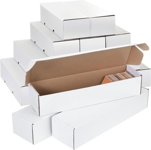 Yexiya Trading Card Storage Box White Cardboard Sports, 10 Pcs in Kuwait