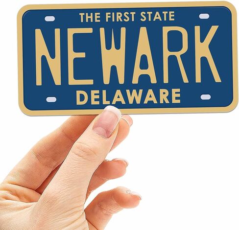 Delaware License Plate Bumper Stickers - Choose Your DE City or Beach Decal for Hydroflask Water Bottle - Wilmington Laptop Decals - Cute Delaware Shore Souvenirs (Middletown) in Saudi Arabia