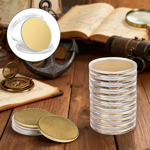 20 قطعة من العملات النحاسية الفارغة بقطر 40 مم وسمك 2 مم عملات معدنية قابلة للنقش بالليزر لتخصيص الهدايا الشخصية ومشاريع تحدي العملات المعدنية التذكارية in Kuwait