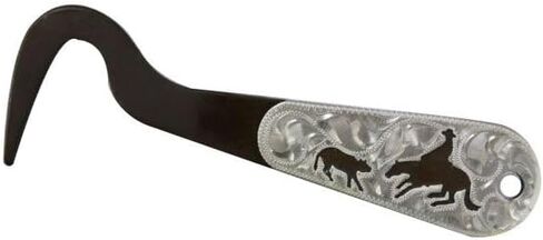 Showman Cutting Horse Brown Steel Hoof Pick in Saudi Arabia