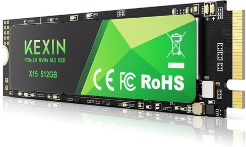 KEXIN SSD M.2 NVMe SSD داخلي 256 جيجابايت M.2 2280، PCIe Gen 3.0، قراءة تصل إلى 2800 ميجابايت/ثانية، كتابة 2300 ميجابايت/ثانية، محرك أقراص الحالة الصلبة الداخلي متوافق مع أجهزة الكمبيوتر المحمول والكمبيوتر الشخصي والألعاب باللون الأسود، 256 جيجابايت in Kuwait