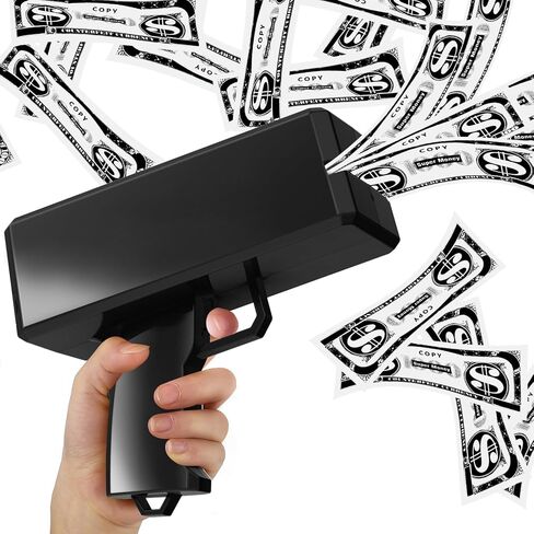 Sopu Make it Rain Money Gun Paper Playing Spary Money Toy Gun, Prop Money Gun Cash Gun Toy Party Supplies (Metallic Gold) in Kuwait