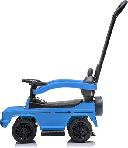 عربة أطفال للأماكن الخارجية من Best Ride On Cars Mercedes G-Wagon 3 في 1 مع مقبض قابل للفصل وقضبان أمان وقرن عمل، أزرق in Kuwait