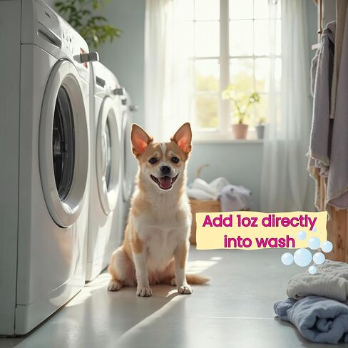 مادة مضافة للغسيل من PUPIBOO Wee Out Wash Enzyme لإزالة رائحة الحيوانات الأليفة والبقع - آمنة للحيوانات الأليفة، ومزيل البول غير السام لمنصات الكلاب والفراش والبطانيات القابلة للغسل - تنعش وتنظف الأقمشة in Kuwait