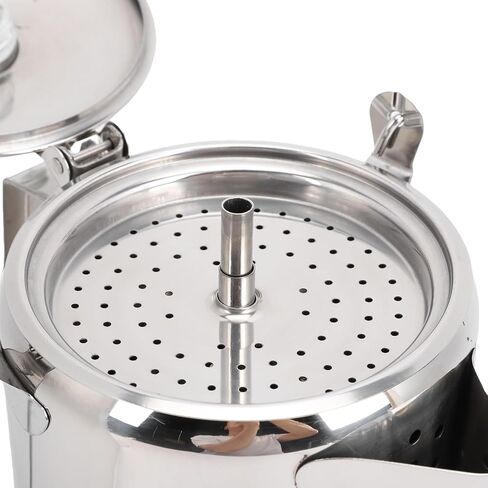 HEEPDD Coffee Percolator with Filters, Percolators Steel Stovetop Coffee Maker for Camping Hiking Backpacking, 9 Cups Portable for Indoor Outdoor Use with (Silver) in Saudi Arabia