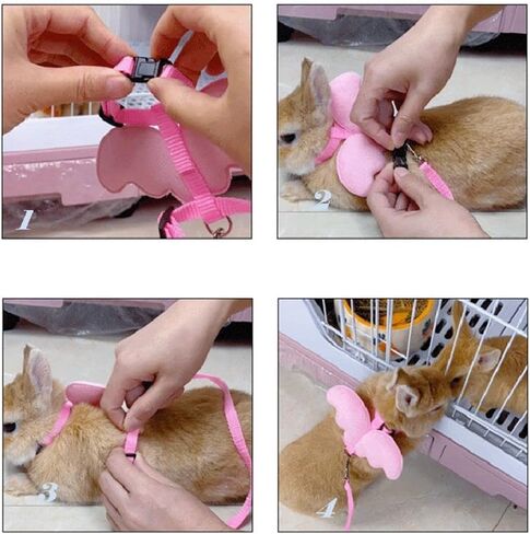 Puppy Leashes 1 Pcs Lightweight Hamster Clothes Polyester Vest Chest Strap Thick Wing Pattern Angel Wing(XS,Purple) in Saudi Arabia