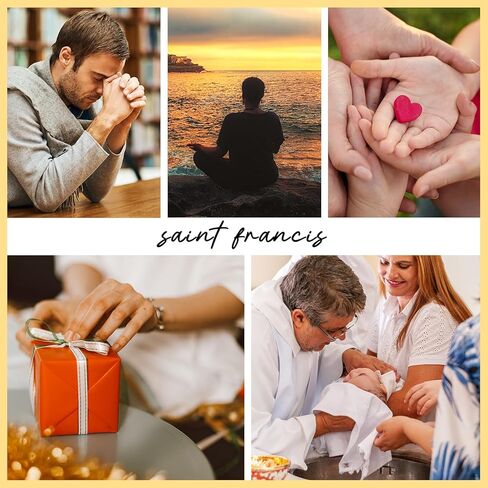 20 قطعة صغيرة من رموز جيب سانت فرانسيس (بوصة واحدة) - عملات شفيع الحيوانات لسحر طوق الكلاب، وهدايا إنقاذ الطبيب البيطري، ومباركة الحيوانات ونشرات الكنيسة (فضية عتيقة، كبيرة الحجم) in Kuwait