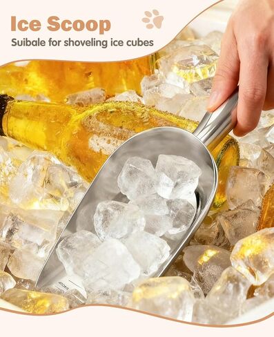 Stainless Steel Dog Food Scoop 1 Cup, Metal Pet Food Scoop With Measuring Lines (Cup/Ml), Dog Food Measuring Scoop For Dogs, Cats, And Kitchen Use, Dishwasher Safe in Kuwait