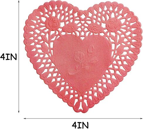 100pcs Heart Doilies, 2 Bags Foam Heart Stickers, Valentine Sticker Set, Heart Stickers for Valentine's Day Wedding DIY Craft Supplies in Saudi Arabia