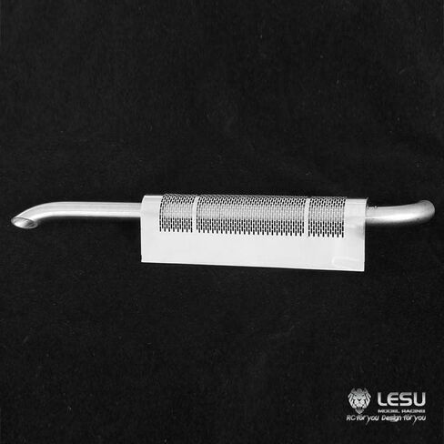 LESU شاحنة العادم الأنابيب مدخنة معدنية ل 1/14 RC DIY شاحنة جرار نموذج سيارة الملحقات in Saudi Arabia