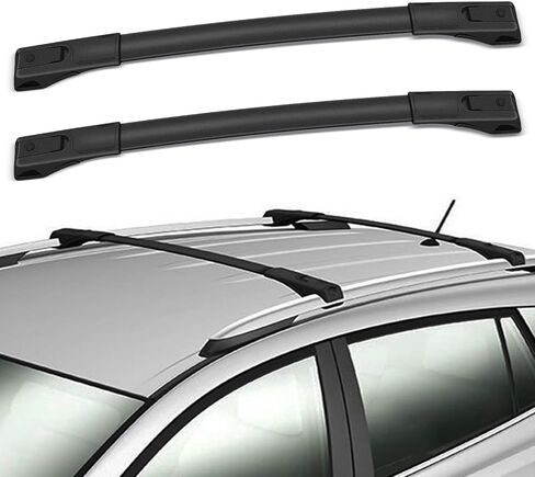Scitoo Roof Rack Bars Rails Side Rails Carrier لتويوتا RAV4 2013-2018 Silver 2 PCS TOP RACK RAGH in Saudi Arabia