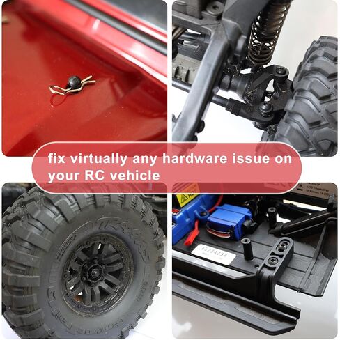 1020 قطعة من مجموعة براغي RC العالمية مثبتات الأجهزة لـ Traxxas Redcat Arrma Axial RC4WD HSP HPI SCX10 Losi 1/8 1/10 1/12 1/16 مقياس RC الزاحف سيارات الشاحنات in Kuwait