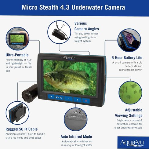 Aqua Vu Micro Stealth 4.3 Underwater Camera Viewing System in Kuwait