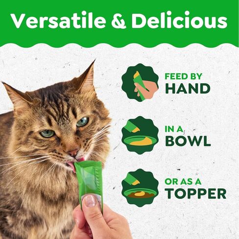 Greenies Feline Smart Purees مكافآت القطط الصحية القابلة لللعق في الأماكن المغلقة مع الدجاج الحقيقي، 0.49 أونصة. أنابيب، 20 عدد in Saudi Arabia