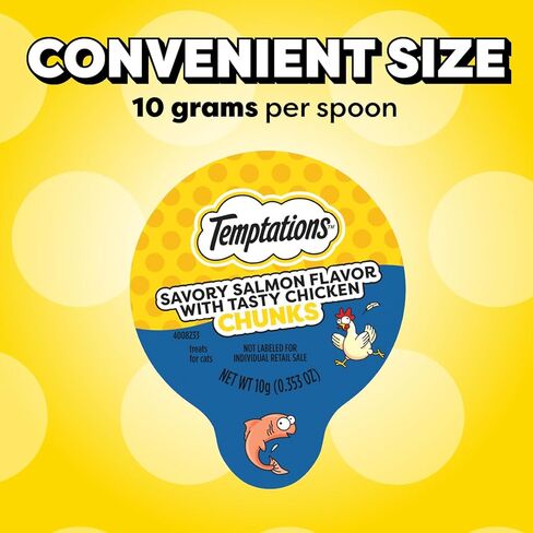 Temptations Lickable Spoons, Soft Lickable Cat Treats, Adult Wet Cat Treats, Variety Pack, 24 Spoons in Saudi Arabia