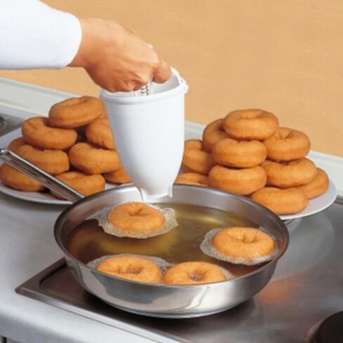 1 قطعة موزع صانعة حلوى الدونات خفيفة الوزن للقلي يعامل لذيذ سهلة لتقوم بها بنفسك أداة الخبز قالب دونات للاستخدام المنزلي in Saudi Arabia