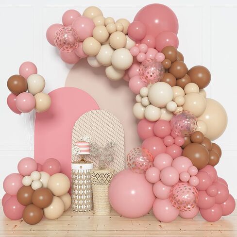 Amandir 168Pcs Unicorn Balloons Arch Garland Kit, Pink Purple Aqua Blue Confetti Latex Balloons for Unicorn Birthday Decorations for Girls Wedding Baby Shower Party Supplies in Kuwait