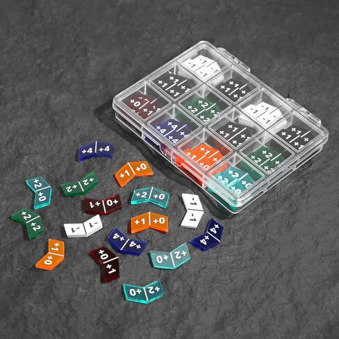 SIXPOINTS 60 Pieces MTG Counters Tokens Buff +1/+0 Life Counter Token & Box Set Compatible with Magic The Gathering Creature Stats or Loyalty, TCG, Card Games Accessories in Saudi Arabia