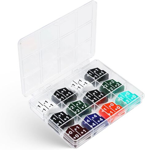 SIXPOINTS 60 Pieces MTG Counters Tokens Buff +1/+0 Life Counter Token & Box Set Compatible with Magic The Gathering Creature Stats or Loyalty, TCG, Card Games Accessories in Saudi Arabia
