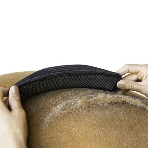 Horse beauty tool, multi-functional hair comb, for bathing, hair removal, massage and cleaning, 9 inches long, 2.51 inches wide, black in Kuwait